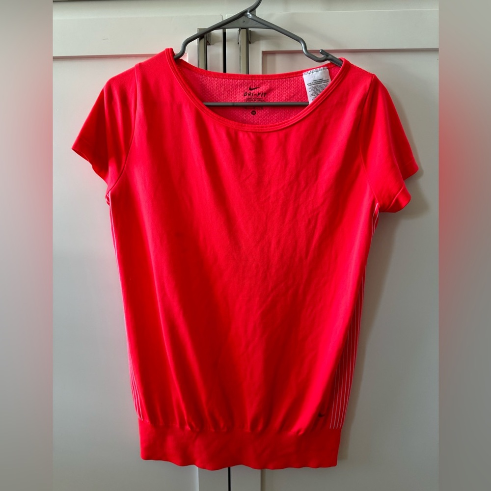 Nike crew Dri fit shirt, size medium, women’s, orange